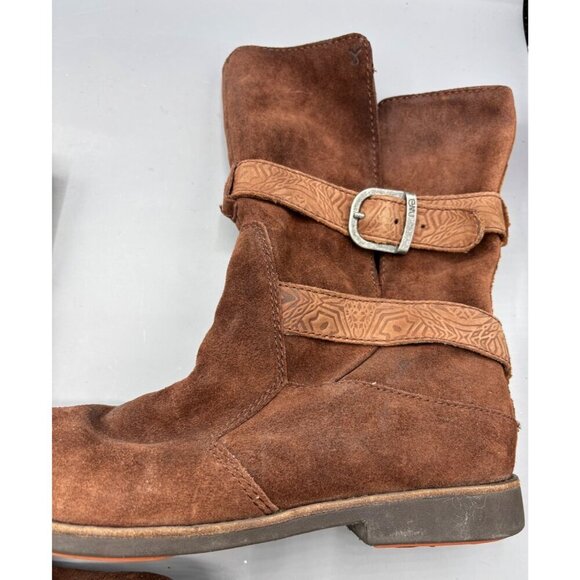 EMU Womens Boots 9 Ainslie Brown Suede Mid-Calf‎ Boots Casual Fall Western - Picture 3 of 8